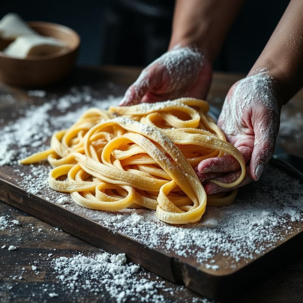 Italienische Zutaten und Texturen im Detail